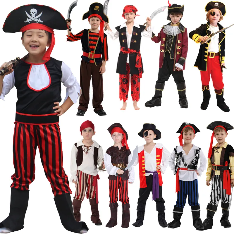 Beste Prijs Jongen Dragen Piratenkostuum Voor Kinderen Carnaval Halloween Feest Pakken Verkleden
