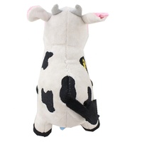 Poupée de vache à lait en peluche pour machine à griffes, prix bas, noir et blanc