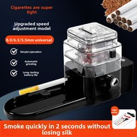 Nouvelle machine à rouler les cigarettes électriques, authentique, entièrement automatique, 80/65/55, épaisse/moyenne/fine, trois-en-un, portable, gadget
