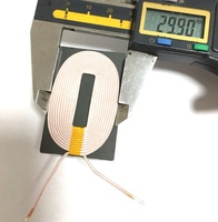 Bobines personnalisées de haute qualité pour charge sans fil Qi, blindage carré 48*32*0.8 pour inducteur de charge sans fil