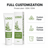 Dentifrice jetable anti-caries blanchissant sans fluorure, formule personnalisée, menthe fraîche, fabrication OEM/ODM en Chine, marque privée