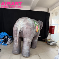 Accessoires de costume pour activités de plein air Costume d'éléphant gonflable pour l'affichage