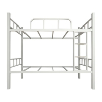 Lit superposé en métal au design moderne, taille Queen, avec échelle, pour chambre double ou appartement, prix usine disponible