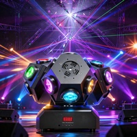 Équipement d'éclairage de scène à trois têtes mobiles LED Laser RGBW pour DJ, discothèque, soirée, bar