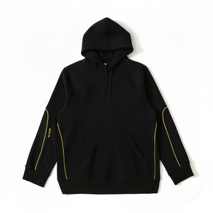 Sweat à capuche oversize pour homme en polyester et coton, décontracté, color block, haute qualité, prix de gros, étiquette personnalisée, nouveauté directe - Product Image 2