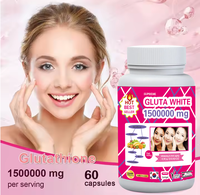 OEM/ODM Pil Pemutih Kulit Glutawhite 1500000mg Vitamin Antioksidan, Mendukung Anti-Penuaan dan Perbaikan Kulit