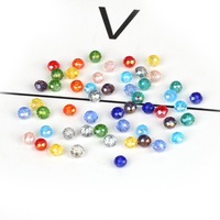 Vente en gros K9 perles de verre en vrac transparentes de haute qualité 3/4/6/8mm perles rondelle de cristal à facettes