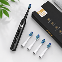 Sikat Gigi Elektrik Sonic OEM Grosir 3 in 1 Set Pembersih Pijat Wajah Pintar Profesional Pemutih Gigi