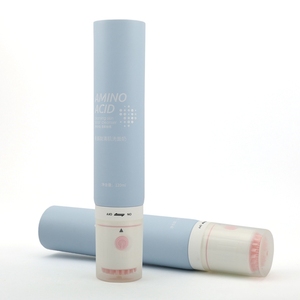 <span class=keywords><strong>หลอด</strong></span>บีบกลมสีฟ้าอ่อนขนาด 120 มล. สำหรับบรรจุภัณฑ์เครื่องสำอาง เช่น ครีมทำความสะอาดผิวหน้าด้วยกรดอะมิโน หัวแปรงไฟฟ้าสำหรับชาร์จที่บ้าน - Product Image 5