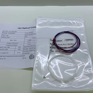 FBT PLC Splitter SC UPC 1x2 Tube rond Miniature 0.9mm 1310/1550nm FTTX/FTTH Utilisation - Product Image 1