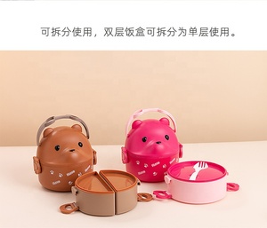 ICEN B08 <b>Kitchen</b> Container Custom Silicone BPA Free <b>Kids</b> Water Bottle and Lunch Box <b>Sets</b> Back to School Cookware <b>Set</b> Lunch Box - Product Image 6