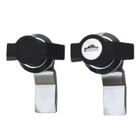 Serrures à quart de tour en alliage de zinc chromé MS748, loquets de compression robustes pour grandes portes, jauge ANSI Grade 1 avec clé