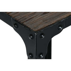 Iron <b>Side</b> <b>Table</b> <b>Set</b> of 2 38x38x75cm Recycled Material - Product Image 5