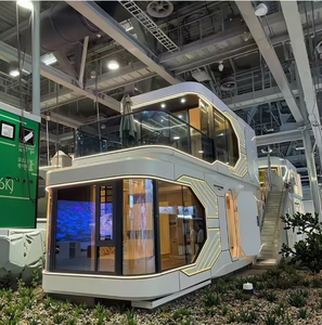 Casa Prefabbricata di Lusso Moderna in Acciaio e Vetro, Comoda Capsula Spaziale, Cabina Mobile Eco-Sostenibile per Turismo e Hotel Prefabbricati - Product Image 2