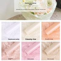 Boîte cadeau en papier de soie recyclable fait main nacré Sydney Snow Virgin, emballage de bouquet blanc, papier de doublure DIY pour fleurs fraîches et gâteaux