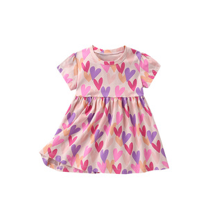 Vestito Estivo Honyon Malwee per Bambine, Stile Principessa con Motivi Cartoon, in Cotone, Maniche Corte, Trattamento Ammorbidente, Lunghezza al Ginocchio - Product Image 5
