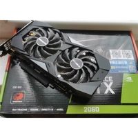 Grosir Kartu Grafis Gaming GPU PCI Express GDDR6 6GB Giga RTX 2060 Baru dengan Kipas Pendingin VGA untuk Aplikasi Workstation Desktop