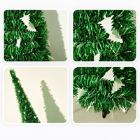 Arbre de Noël artificiel vert de 150 cm avec base métallique stable pour la décoration des fêtes - Vente en gros