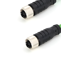 Connecteur Circulaire KRONZ M12 Haute Flexibilité Blindé pour Caméra Industrielle, Câble Ethernet Gigabit, Connecteurs de Capteur 8 Broches X-Coding