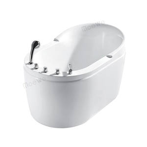 อ่างอาบน้ำวนขนาดเล็ก 120 ซม. อ่างจากุซซี่แบบตั้งพื้น อ่างน้ำร้อนในห้องน้ำพร้อมระบบนวดด้วยน้ำ - Product Image 3