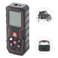 Outil de mesure laser rechargeable par usb, prise en main confortable à bulle à Double niveau, mesure laser, distancemètre