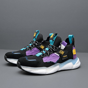 Nuevo estilo de zapatillas deportivas transpirables para baloncesto, zapatillas con diseño de malla para deportes al aire libre, zapatillas para hombre. - Product Image 4