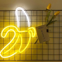 Lampe de nuit LED Genilight, enseigne néon, thème banane, à brancher, décoration murale suspendue, alimentation CA, utilisation intérieure, bars, hôtels