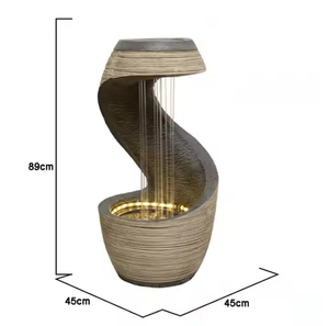 Fuente de Resina con Forma de Cabeza de León y Cascada de Roca, con Bola de Cristal Rodante y Luces LED, para Interiores, Económica y Elegante, Venta al por Mayor - Product Image 6