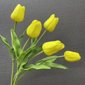 DKB fábrica bajo precio al por mayor de alta calidad pu Rosa tulipanes flor táctil Real Artificial - Product Image 5