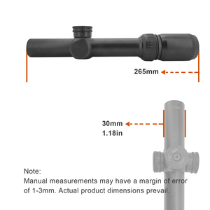 กล้องเล็ง NOTT 1-10x24SFP LPVO ขนาดหลอด 30 มม. พร้อมเส้นเล็งแบบแกะสลักบนกระจก, กันน้ำระดับ IP6, กันฝ้า, กันกระแทก, ทำจากอลูมิเนียมอัลลอยด์ เหมาะสำหรับการล่าสัตว์ - Product Image 5