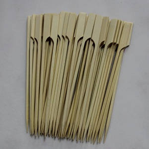 21Cm <span class=keywords><strong>Kebab</strong></span> responsables de la parte plana de bambú de barbacoa tipo paleta Teppo pinchos - Product Image 3