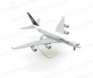 20厘米A380飞机模型1:200压铸汉莎航空公司热卖飞机模型收集节日礼物可定制