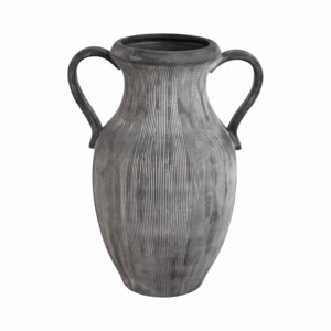 Vaso a Forma di Brocca con Superficie Scanalata, Decorazione Moderna per la Casa, Vaso in Ceramica Scultoreo per Soggiorno - Product Image 1
