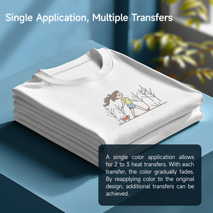 Kearing-Marqueur de transfert thermocollant à pointe biseautée de 3.5mm, 36 couleurs <span class=keywords><strong>pour</strong></span> tissu, tasse, verre, bois, ETP-336 de marquage - Product Image 3