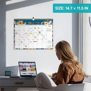 <span class=keywords><strong>Calendrier</strong></span> mural personnalisé avec logo 2027, planificateur mensuel en gros, calendriers en papier à suspendre pour le bureau, <span class=keywords><strong>l</strong></span>'école, la papeterie - Product Image 4