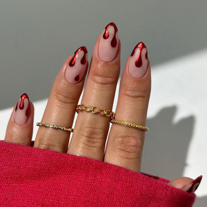 <span class=keywords><strong>Uñas</strong></span> de diseño personalizado Día de Todos los Santos <span class=keywords><strong>Uñas</strong></span> postizas artificiales Venta al por mayor Halloween <span class=keywords><strong>Almendra</strong></span> corta Rosa Punta francesa Prensa en las <span class=keywords><strong>uñas</strong></span> - Product Image 2