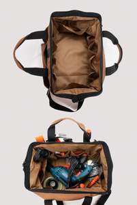 Sac à outils robuste personnalisé de grande taille en Oxford 600D avec polyester PC et polyester, sac de rangement portable pour électricien - Product Image 3