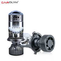 Promotion : Mini projecteur LED H4 110W 20000Lm pour voiture, lentille de phare LED à faisceau haut et bas, Plug and Play, pour moto