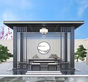 Chất Lượng Cao Hiện Đại Nhôm Phòng Tắm Nắng Mùa Đông Vườn Nhà Kính Không Thấm Nước Bốn Mùa Kèm Theo Tắm Nắng Hiên Đôi Kính - Product Image 2