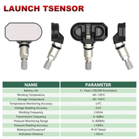 Capteur TPMS Bluetooth LAUNCH TSENSOR-B pour Tesla Model 3 Y S X 2.4GHz BLE, capteur de pression des pneus sans reprogrammation