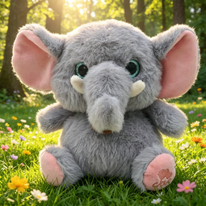 Peluche Elefante Premium, Adorabile Peluche della Serie Animali Domestici per Bambini e Bambine, Morbido Amico da Abbracciare - Product Image 3