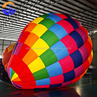 Ballon à air chaud gonflable personnalisé en tissu Oxford, impression numérique durable, avec souffleur, pour publicité extérieure