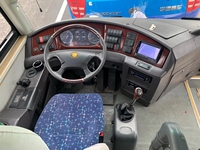 Bus Zhongtong d'occasion LCK6125 bleu à deux étages avec essieu arrière, bus de tourisme avec 57 sièges luxueux