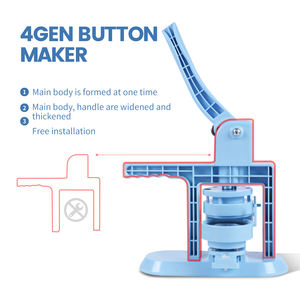 เครื่องทำป้าย DIY <span class=keywords><strong>ส</strong></span>ีฟ้า รุ่นขายดีปี <span class=keywords><strong>2022</strong></span> แบบกด-ดึง พร้อมแม่พิมพ์สองแบบ (25/32 มม.) ชุดเมนู - Product Image 2