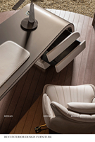 Poste de direction Équipements Loi En Cuir Bureau Meubles à La Maison Ensemble De Luxe Moderne Table de Bureau