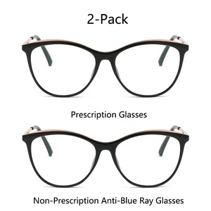 Compre 1 Obtenga 1 ojo de gato TR90 603 vuelos gafas en línea personalización astigmatismo 0 ~ 200 anteojos ópticos - Product Image 2