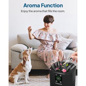 เครื่องฟอกอากาศ 200 CFM พร้อมแผ่นกรอง HEPA ฆ่าเชื้อด้วยรังสียูวี เซ็นเซอร์อัจฉริยะ ดีไซน์กะทัดรัดสำหรับบ้านและห้องนอน - Product Image 3