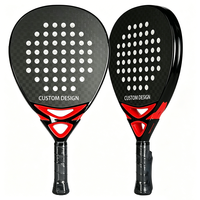 Raquette de paddle-tennis professionnelle en fibre de carbone 3K 12K 18K 24K personnalisée par le fabricant, noyau en mousse à mémoire de forme EVA