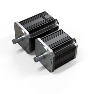 มอเตอร์ 5kW 48VDC แรงบิดสูง พร้อมเอนโค้ดเดอร์แบบอินคริเมนทัล/แอบโซลูท  พร้อมชุดเกียร์ทดรอบ - Product Image 2