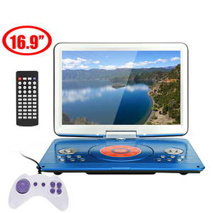 Reproductor de DVD portátil multiformato con controlador de juegos para uso en el coche y en el hogar, batería recargable, tarjeta USB SD - Product Image 4